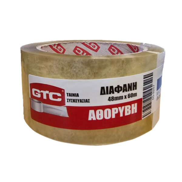 GTC ΤΑΙΝΙΑ ΣΥΣΚΕΥΑΣΙΑΣ ΑΘΟΡΥΒΗ ΔΙΑΦΑΝΗ 48mm*60m