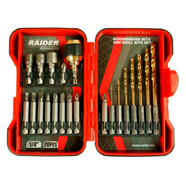 RAIDER ΜΥΤΕΣ 1/4'' ΣΕΤ 20τεμ 157797