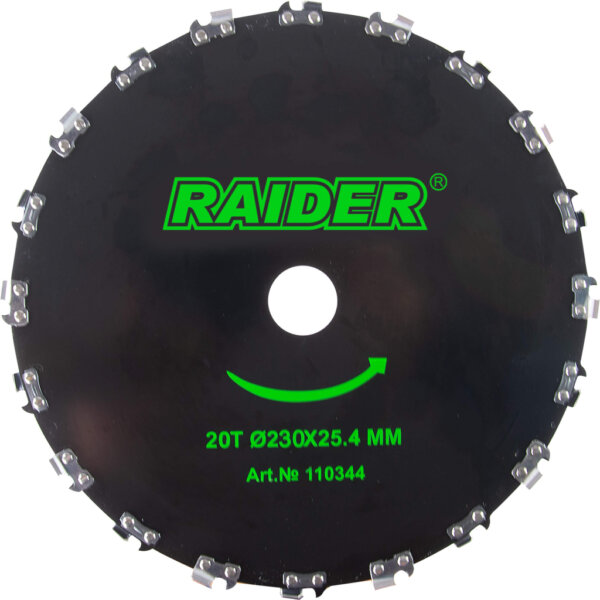 RAIDER ΔΙΣΚΟΣ ΘΑΜΝΟΚΟΠΤΙΚΟΥ ΜΕ ΑΛΥΣΙΔΑ 230mm 20 ΔΟΝΤΙΑ Ø230x25.4 mm 110344