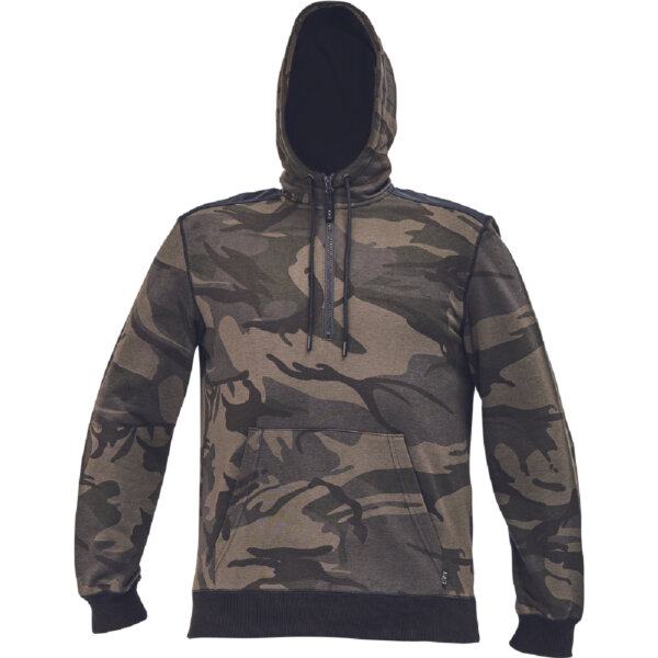 ΜΠΛΟΥΖΑ ΦΟΥΤΕΡ ΜΕ ΚΟΥΚΟΥΛΑ-HOODIE CRAMBE ΚΑΜΟΥΦΛΑΖ 65%poly-35%cott, 340 g/m² 3XL