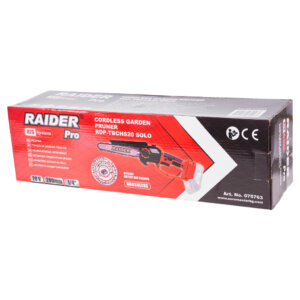 RAIDER R20 Solo Αλυσοπρίονο Μπαταρίας 20V 1,4kg με Λάμα 20cm RDP-TBCHS20 075763