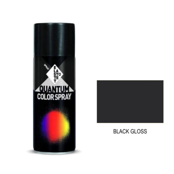 ΣΠΡΕΙ ΜΑΥΡΟ ΓΥΑΛΙΣΤΕΡΟ ''BLACK GLOSS'' QUANTUM RAL 9005 -400ml