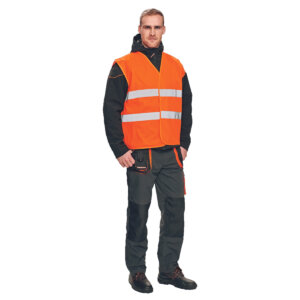 Γιλέκο προστασίας φωσφοριζέ πορτοκαλί + 2XL-5XL