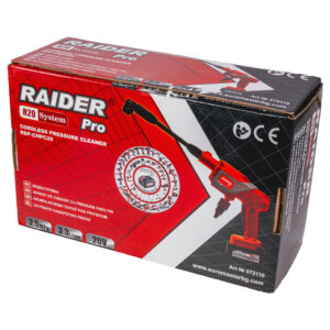 RAIDER R20 Set Πλυστικό μπαταρίας 20V 1x4Ah με πίεση 25bar RDP-CHPC20 072110