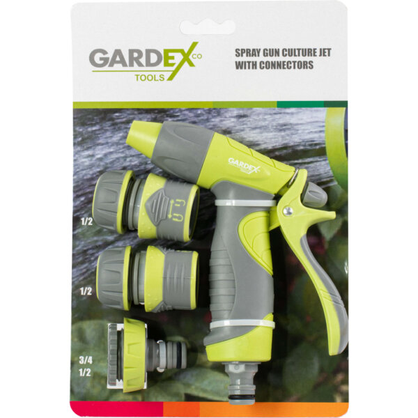 GARDEX Σετ Πιστόλι νερού με ταχυσυνδέσμους 405105